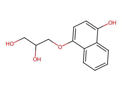 3-((4-Hydroxy-1-naphthalenyl)oxy)-1,2-propanediol structure