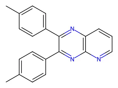 2,3-Bis(4-methylphenyl)pyrido[2,3-b]pyrazine structure