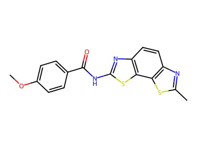 4-methoxy-N-(7-methyl-[1,3]thiazolo[4,5-g][1,3]benzothiazol-2-yl)benzamide structure