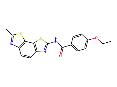 4-ethoxy-N-(7-methyl-[1,3]thiazolo[4,5-g][1,3]benzothiazol-2-yl)benzamide structure