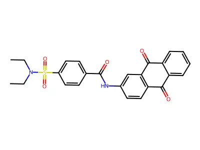 4-(diethylsulfamoyl)-N-(9,10-dioxoanthracen-2-yl)benzamide structure