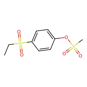 p-Ethylsulfonylphenyl methanesulfonate structure