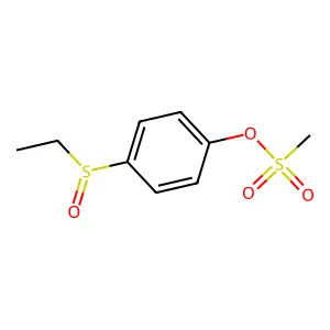 p-Ethylsulfinylphenyl methanesulfonate structure