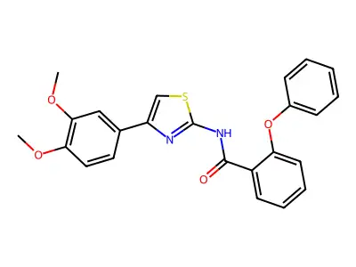N-[4-(3,4-dimethoxyphenyl)-1,3-thiazol-2-yl]-2-phenoxybenzamide structure