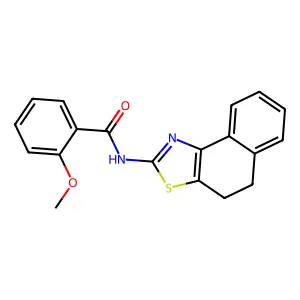 N-(4,5-dihydrobenzo[e][1,3]benzothiazol-2-yl)-2-methoxybenzamide structure