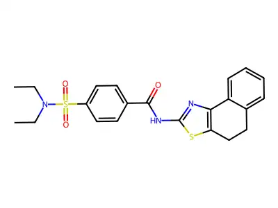 4-(diethylsulfamoyl)-N-(4,5-dihydrobenzo[e][1,3]benzothiazol-2-yl)benzamide structure