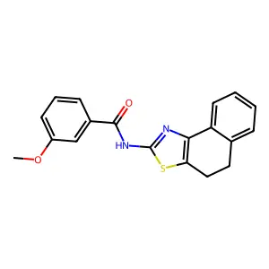 N-(4,5-dihydronaphtho[1,2-d]thiazol-2-yl)-3-methoxybenzamide structure