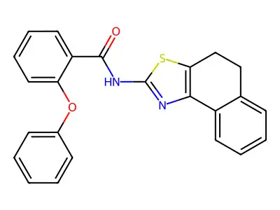 N-(4,5-dihydronaphtho[1,2-d]thiazol-2-yl)-2-phenoxybenzamide structure