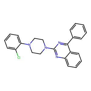 2-[4-(2-Chlorophenyl)piperazin-1-yl]-4-phenylquinazoline structure