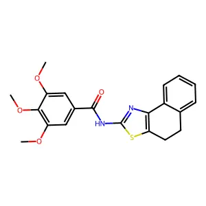 N-(4,5-Dihydro-naphtho[1,2-d]thiazol-2-yl)-3,4,5-trimethoxy-benzamide structure