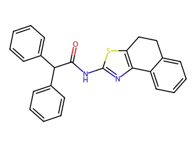 N-(4,5-dihydronaphtho[1,2-d]thiazol-2-yl)-2,2-diphenylacetamide structure
