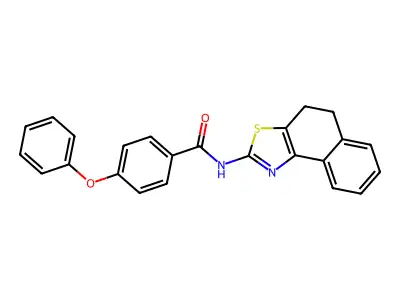 N-{4H,5H-naphtho[1,2-d][1,3]thiazol-2-yl}-4-phenoxybenzamide structure