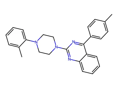 4-(4-Methylphenyl)-2-[4-(2-methylphenyl)piperazin-1-yl]quinazoline structure