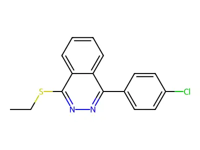 1-(4-Chlorophenyl)-4-(ethylsulfanyl)phthalazine structure