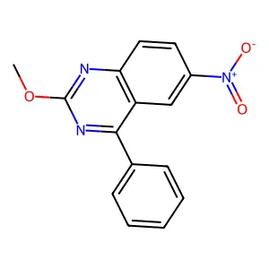 2-Methoxy-6-nitro-4-phenylquinazoline structure