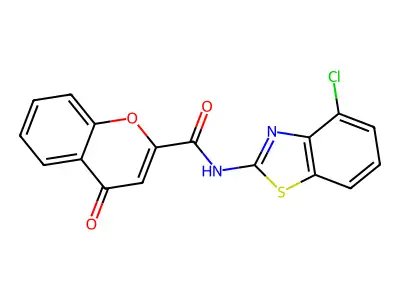 N-(4-chloro-1,3-benzothiazol-2-yl)-4-oxo-4H-chromene-2-carboxamide structure