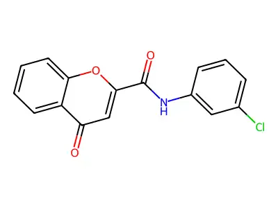 N-(3-chlorophenyl)-4-oxo-4H-chromene-2-carboxamide structure
