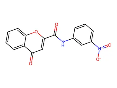 N-(3-nitrophenyl)-4-oxo-4H-chromene-2-carboxamide structure