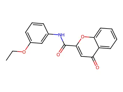 N-(3-ethoxyphenyl)-4-oxo-4H-chromene-2-carboxamide structure