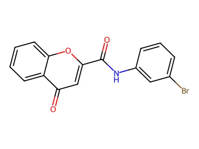 N-(3-bromophenyl)-4-oxo-4H-chromene-2-carboxamide structure
