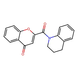 2-(1,2,3,4-tetrahydroquinoline-1-carbonyl)-4H-chromen-4-one structure