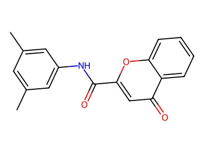 N-(3,5-dimethylphenyl)-4-oxo-4H-chromene-2-carboxamide structure
