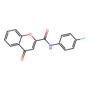 N-(4-氟苯基)-4-氧代-4H-色烯-2-甲酰胺 structure