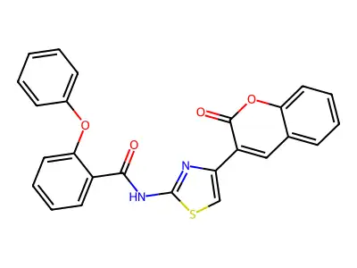 N-[4-(2-oxo-2H-chromen-3-yl)-1,3-thiazol-2-yl]-2-phenoxybenzamide structure