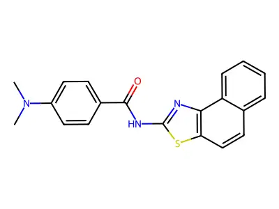 4-(dimethylamino)-N-(naphtho[1,2-d]thiazol-2-yl)benzamide structure