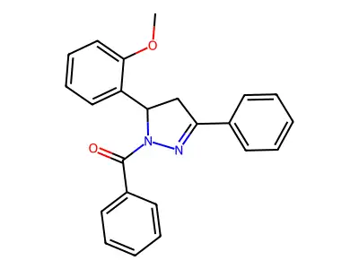 [3-(2-Methoxyphenyl)-5-phenyl-3,4-dihydropyrazol-2-yl]-phenylmethanone structure