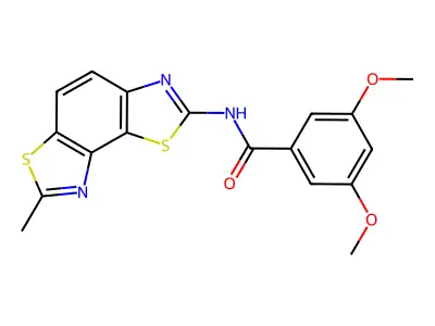 3,5-dimethoxy-N-(7-methyl-[1,3]thiazolo[5,4-e][1,3]benzothiazol-2-yl)benzamide structure