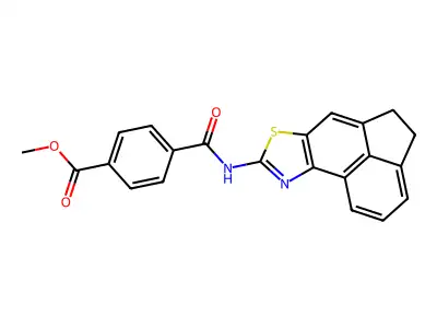 Methyl 4-((4,5-dihydroacenaphtho[5,4-d]thiazol-8-yl)carbamoyl)benzoate structure