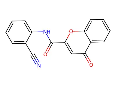 N-(2-cyanophenyl)-4-oxo-4H-chromene-2-carboxamide structure