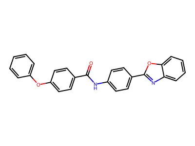 N-[4-(1,3-benzoxazol-2-yl)phenyl]-4-phenoxybenzamide structure