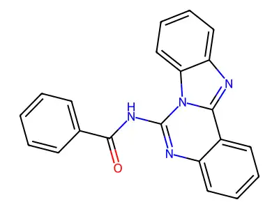N-(benzimidazolo[1,2-c]quinazolin-6-yl)benzamide structure