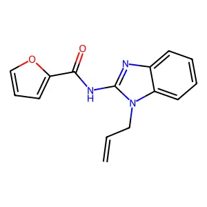 N-(1-prop-2-enylbenzimidazol-2-yl)furan-2-carboxamide structure