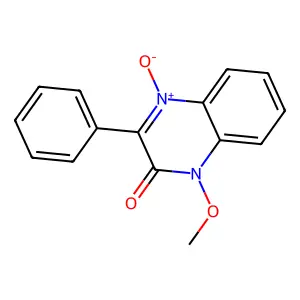 1-methoxy-3-phenylquinoxalin-2(1H)-one 4-oxide structure