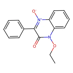 1-乙氧基-3-苯基喹喔啉-2(1H)-酮 4-氧化物 structure