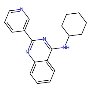 N-环己基-2-(吡啶-3-基)喹唑啉-4-胺 structure
