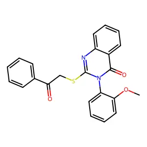 3-(2-Methoxyphenyl)-2-phenacylsulfanylquinazolin-4-one structure