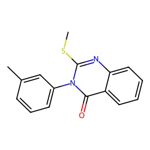 4(3H)-Quinazolinone, 3-(3-methylphenyl)-2-(methylthio)- structure