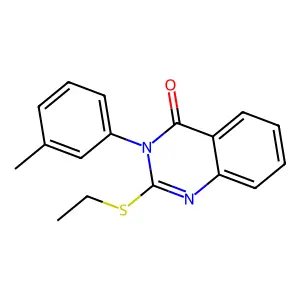 2-Ethylsulfanyl-3-(3-methylphenyl)quinazolin-4-one structure