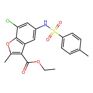 C19H18ClNO5S structure