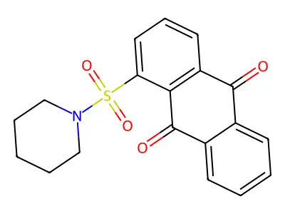 1-(1-Piperidinylsulfonyl)anthra-9,10-quinone structure