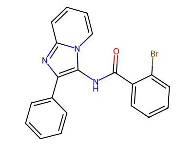 2-bromo-N-(2-phenylimidazo[1,2-a]pyridin-3-yl)benzamide structure