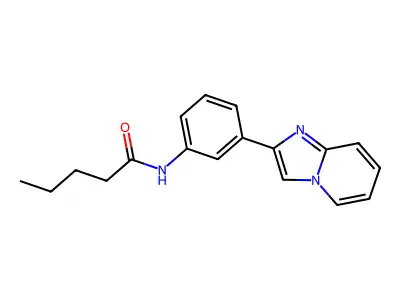 N-(3-imidazo[1,2-a]pyridin-2-ylphenyl)pentanamide structure