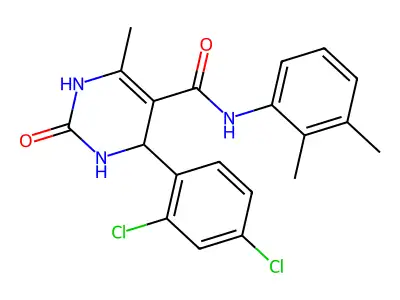 4-(2,4-dichlorophenyl)-N-(2,3-dimethylphenyl)-6-methyl-2-oxo-1,2,3,4-tetrahydropyrimidine-5-carboxamide structure