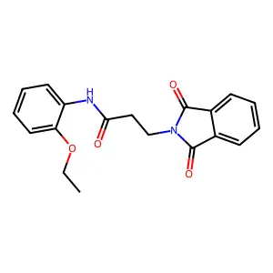 3-(1,3-dioxo-1,3-dihydro-2H-isoindol-2-yl)-N-(2-ethoxyphenyl)propanamide structure