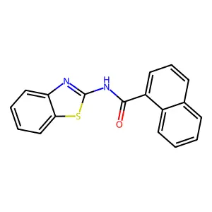 N-(1,3-苯并噻唑-2-基)-1-萘甲酰胺 structure
