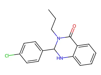 2-(4-Chlorophenyl)-3-propyl-1,2-dihydroquinazolin-4-one structure
